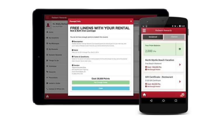 GuestAdvantage on Mobile and Tablet App displayed on a tablet and mobile device.