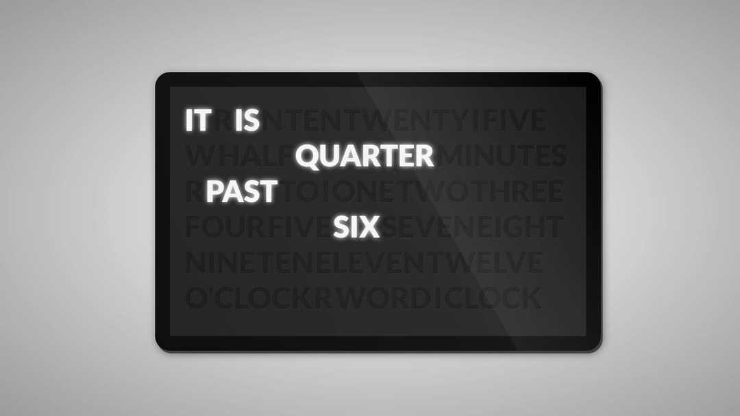 Tanveer Karim Software Engineer Word Clock